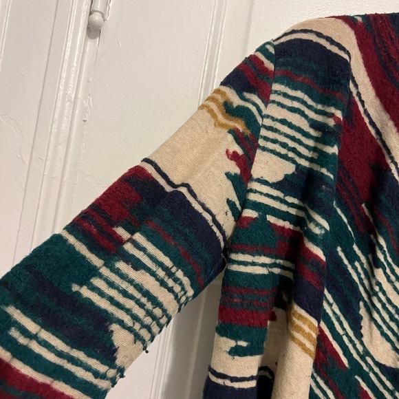 LUCKY Brand Aztec drape long line cardigan S - Picture 5 of 9
